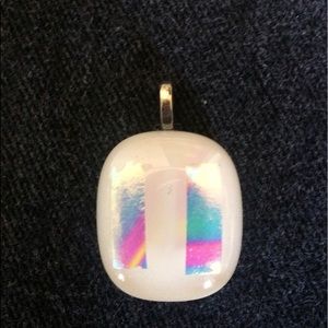 Handmade fusion glass pendant